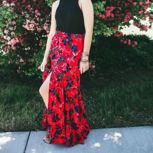 Free people smooth sailing maxi skirt